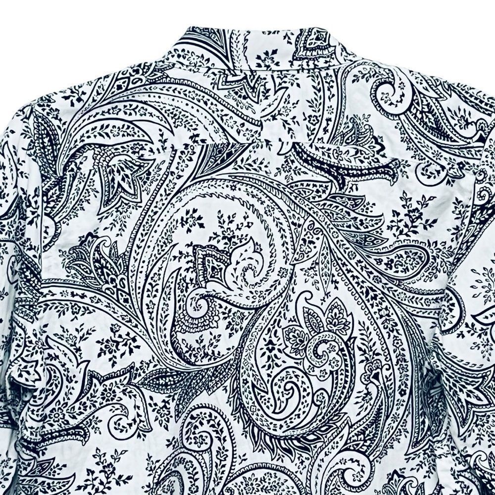 Ralph Lauren Blouse Women’s Paisley Print Button Up Long Sleeve Shirt Top Sz PL - Picture 6 of 9